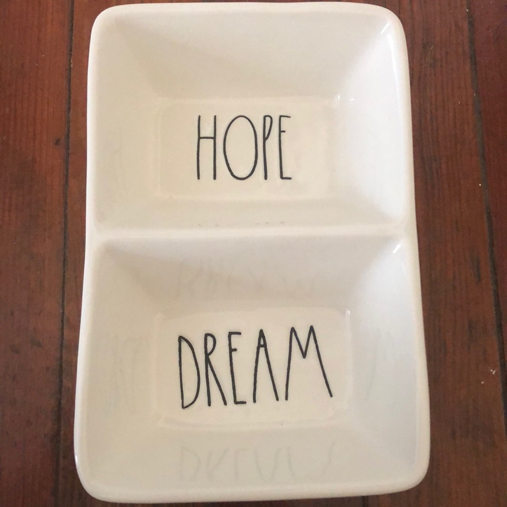 🥳LIKE NEW RAE DUNN “HOPE AND DREAM” TRAY 🥳
